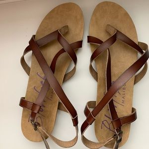 Blowfish Malibu Women’s brown sandals size 10